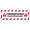 Signmission Confined Space Follow Procedures 18in Non-Slip Floor Marker, 16" x 16", FD-2-R-16-99857 FD-2-R-16-99857 - alternate 1